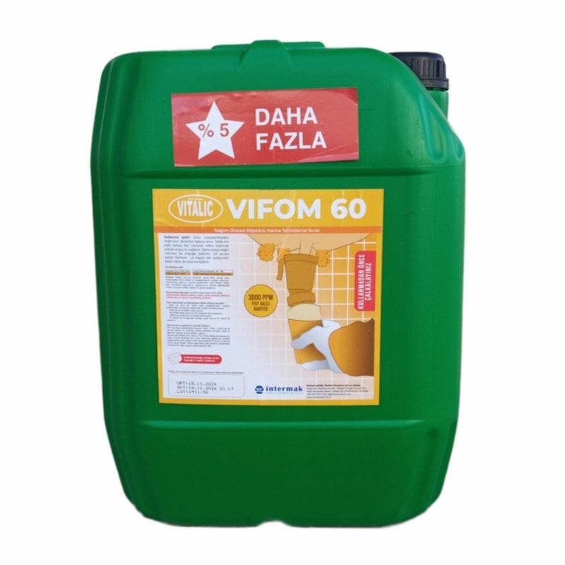 Sağım Öncesi Köpüklü - Vitalic ViFoam60 - 21 Litre
