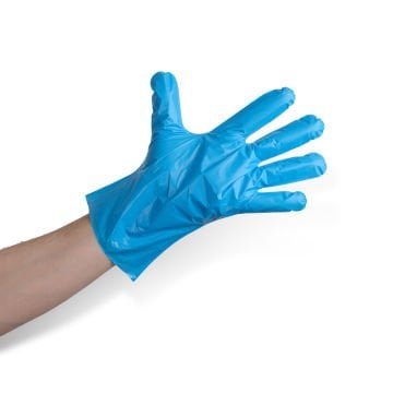 Pudrasız Termoplastik Eldiven Mavi - L (1 pk = 100 adet)