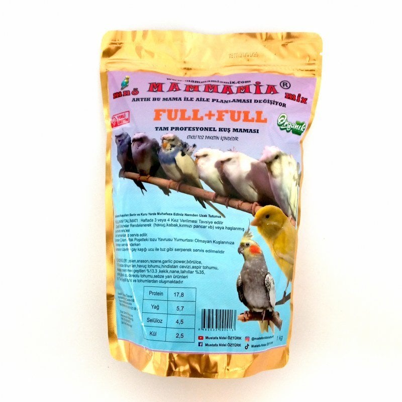 Mammamia Full + Full Kuş Maması - Brüt 1 kg