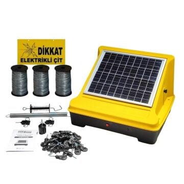 Elektrikli Çit Seti - 30 Dönüme Kadar - Güneş Enerjili