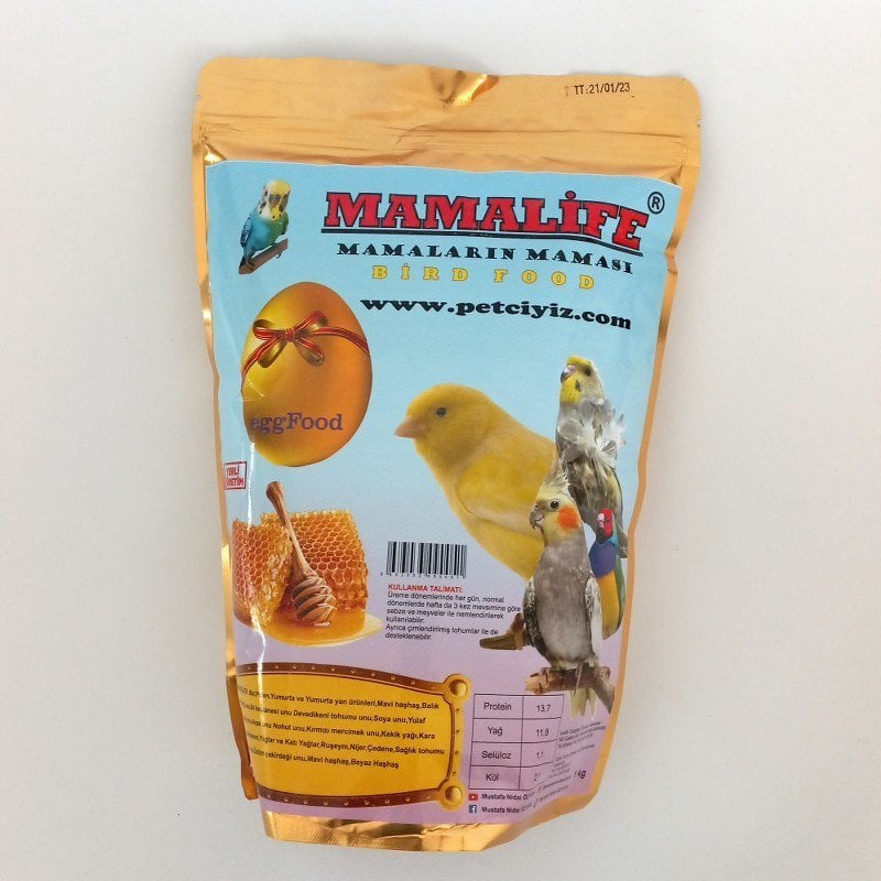 Mamalife Ballı Yumurtalı Polenli Kuş Maması  - Brüt 1 kg