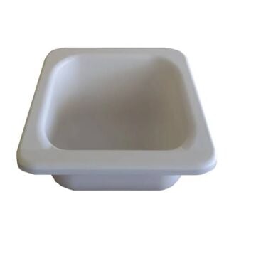 Buzağı ve Kuzu Yem / Su Kabı - Beyaz