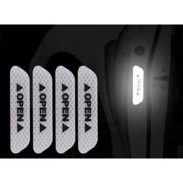 Reflektif Araç Kapı Uyarı Etiketi - 1 adet