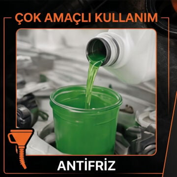 Çelik Süzgeçli Huni - Spiralli - 2.2 Litre