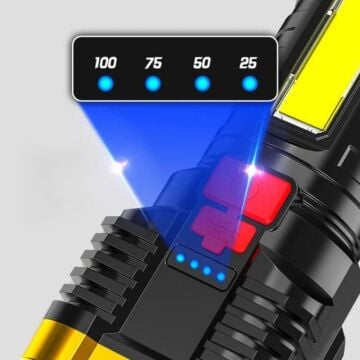 El Feneri - USB Şarjlı - 4 Modlu