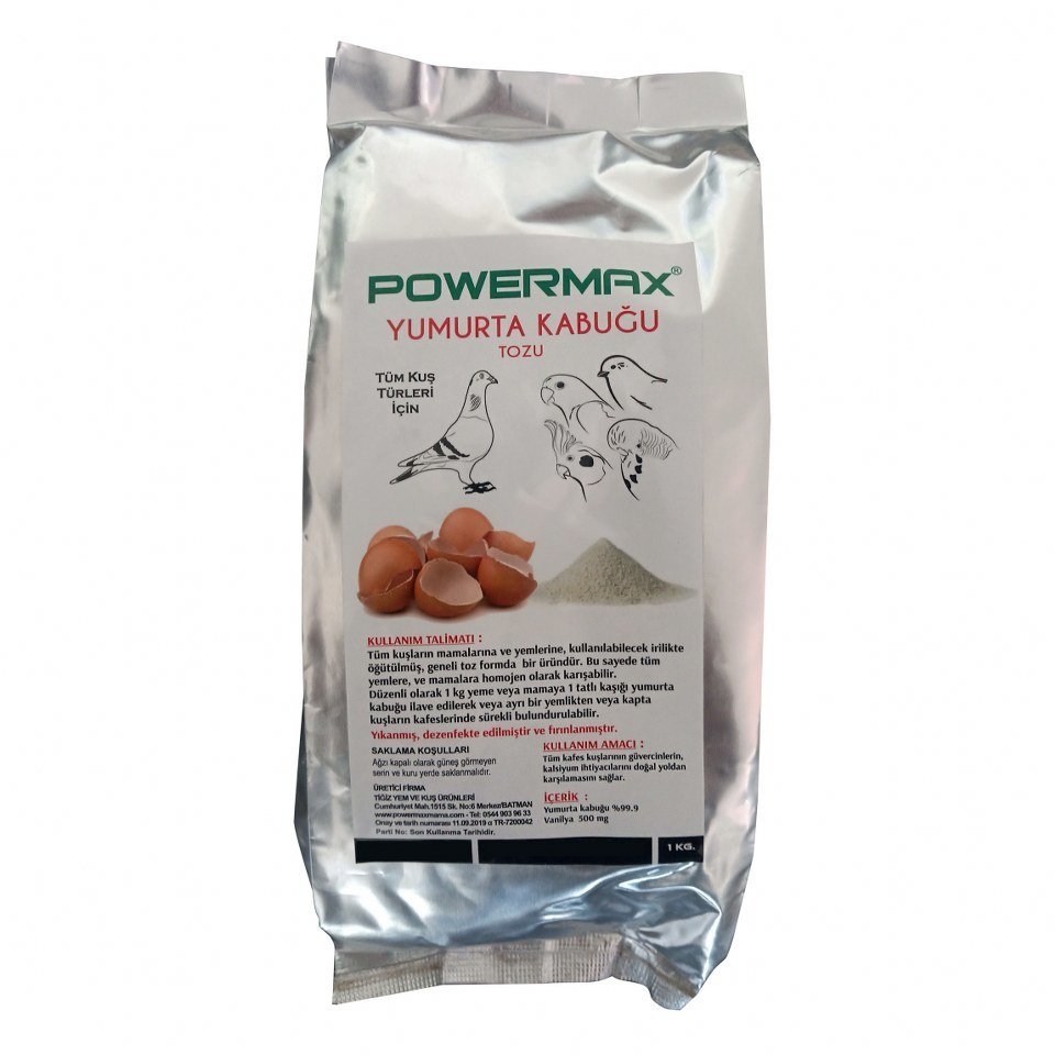 Powermax Yumurta Kabuğu Tozu 1 kg - Doğal Kalsiyum Kaynağı