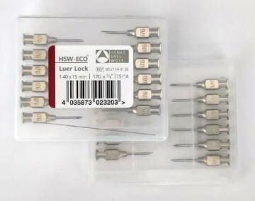 Enjektör İğnesi - HSW - 12 Adet 1.40 x 15 mm - 17G