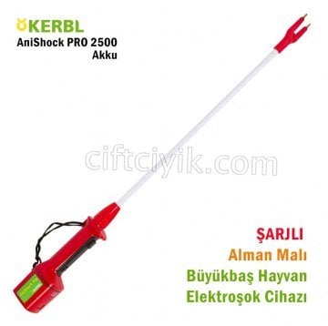 Üvendire Uzun Saplı Şarjlı - Kerbl Annishock Pro 2500